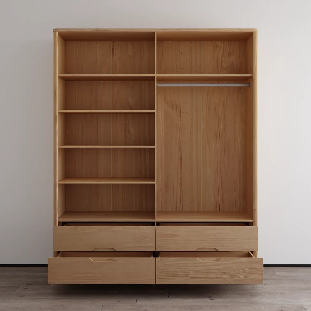 Nest 4D Solid Wood Wardrobe