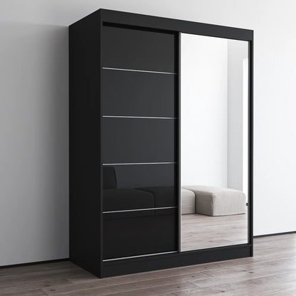 Aria 2D Wardrobe with Mirror 59"