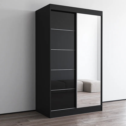 Aria 2D Wardrobe with Mirror 47"