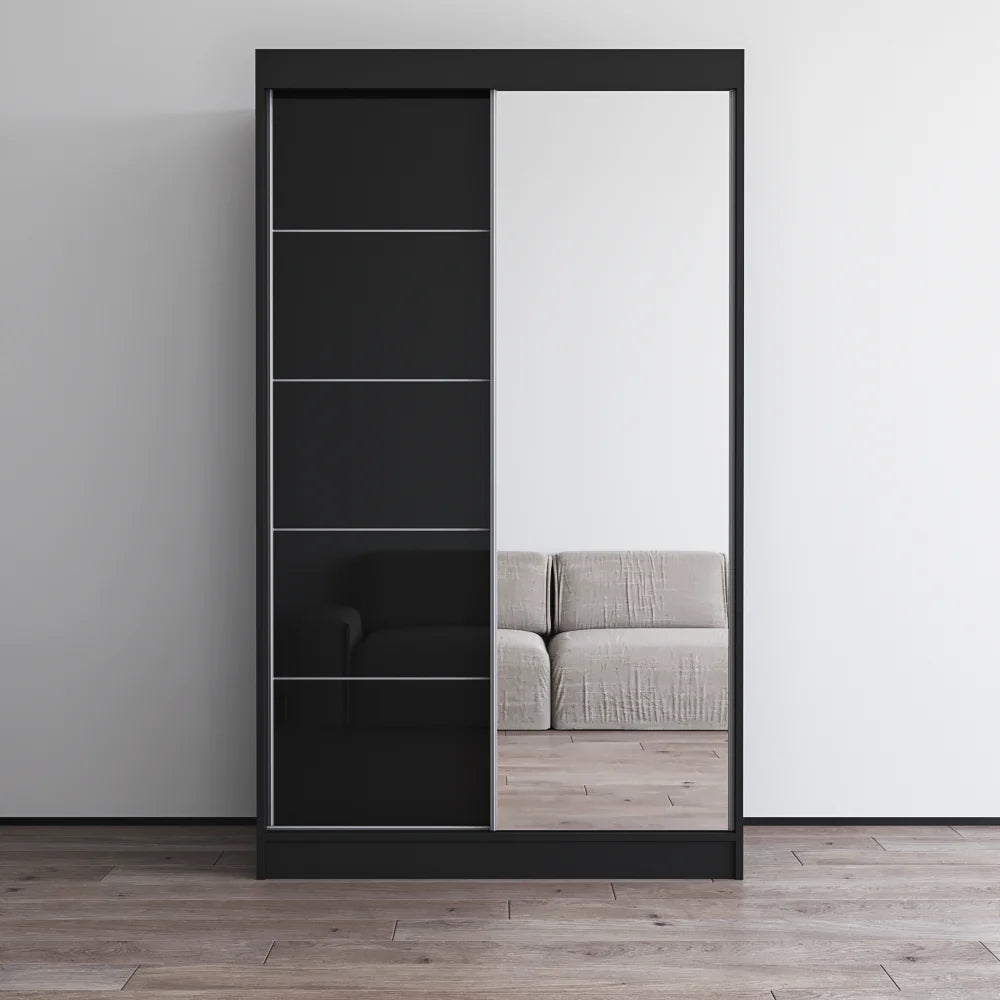 Aria 2D Wardrobe with Mirror 47"