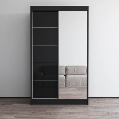 Aria 2D Wardrobe with Mirror 47"