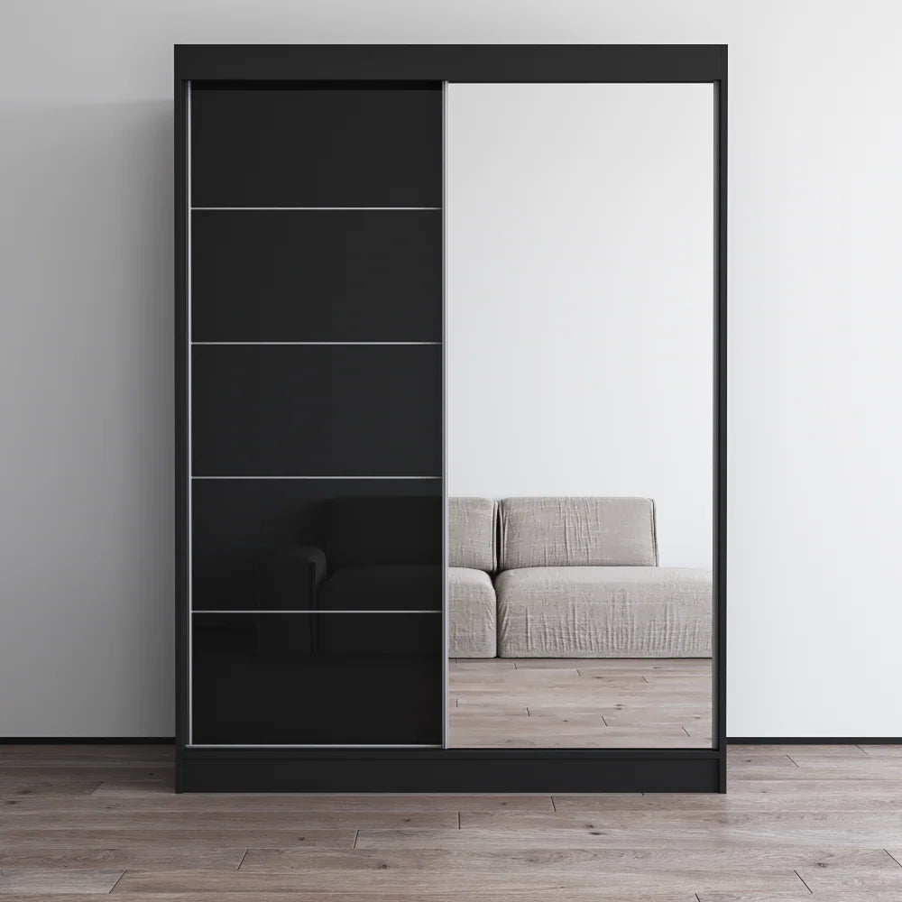Aria 2D Wardrobe with Mirror 59"