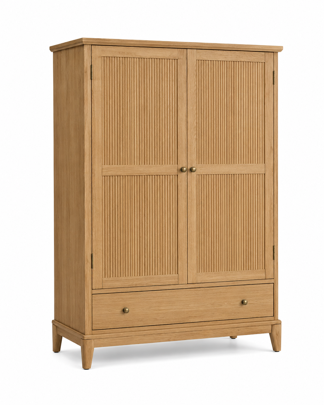 Aldercrest Reeded Oak Armoire