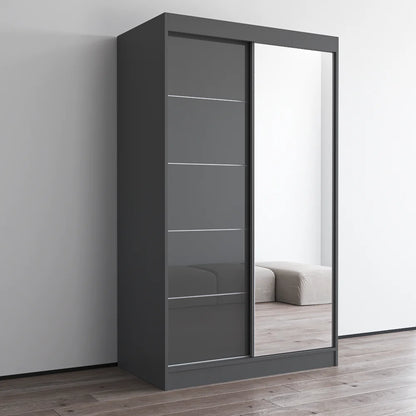 Aria 2D Wardrobe with Mirror 47"