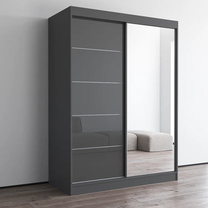 Aria 2D Wardrobe with Mirror 59"