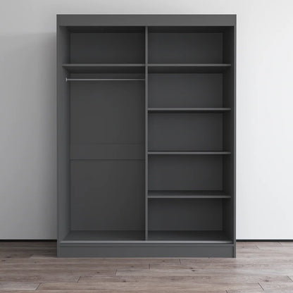 Aria 2D Wardrobe with Mirror 59"