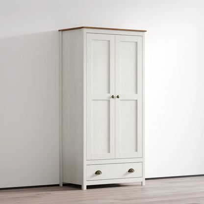 Topazio 2D1S Solid Wood Wardrobe