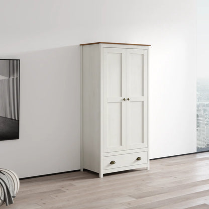 Topazio 2D1S Solid Wood Wardrobe