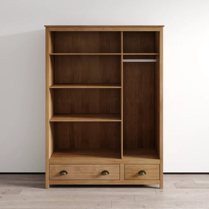 Topazio 3D2S Solid Wood Wardrobe