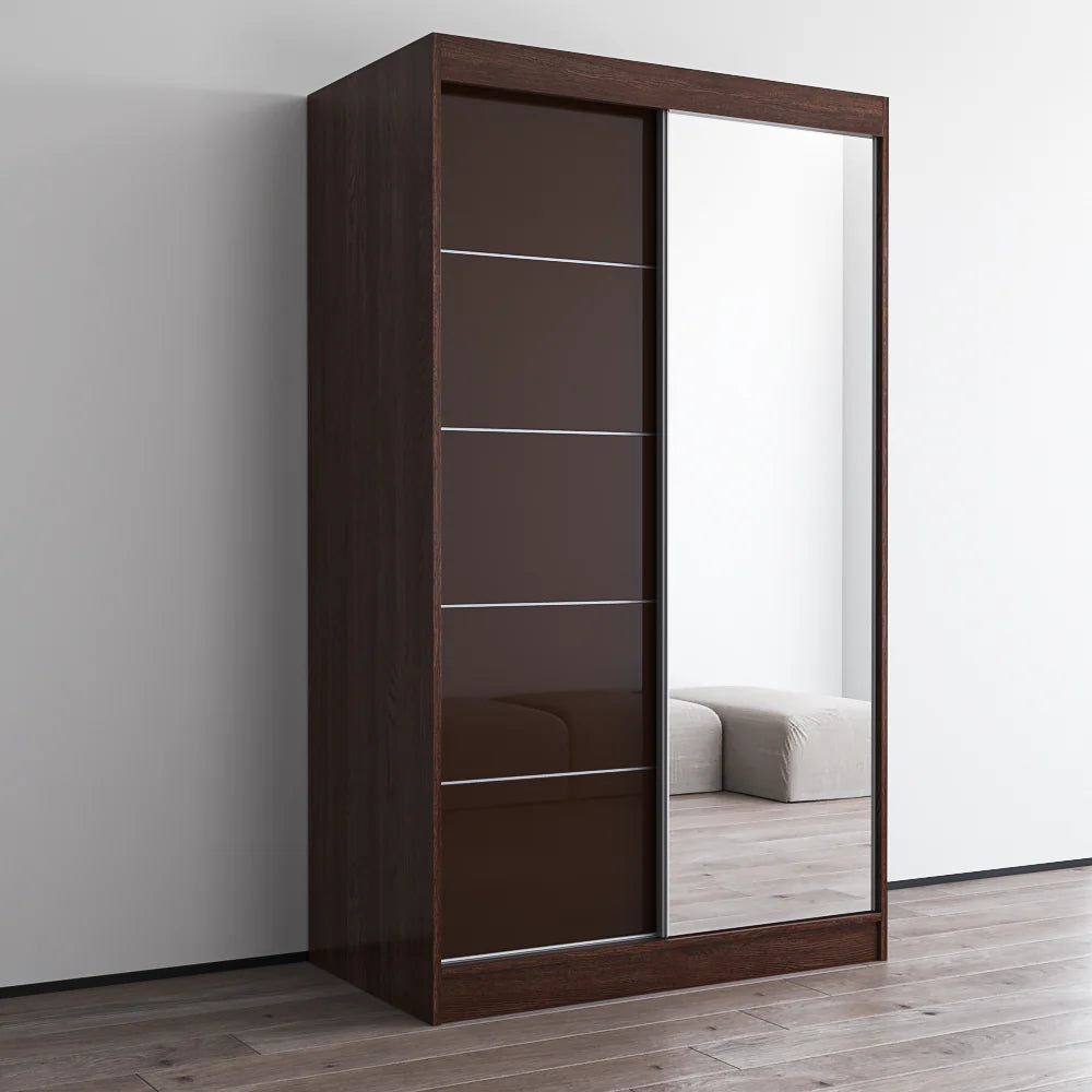 Aria 2D Wardrobe with Mirror 47"