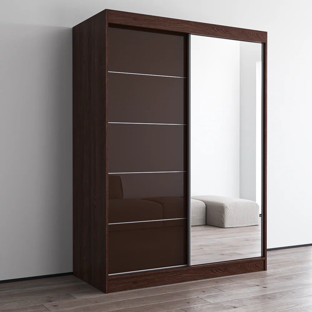 Aria 2D Wardrobe with Mirror 59"
