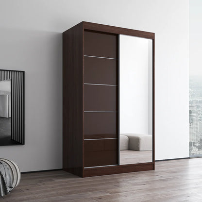 Aria 2D Wardrobe with Mirror 47"