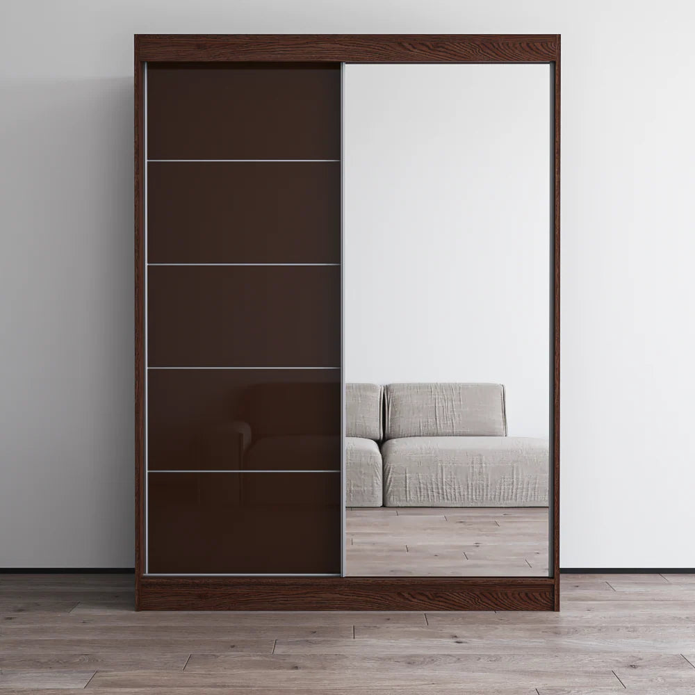 Aria 2D Wardrobe with Mirror 59"