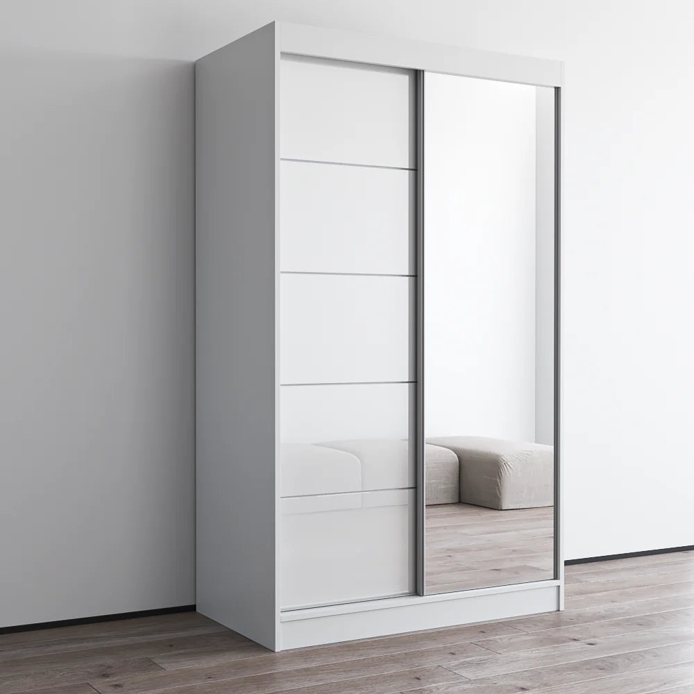 Aria 2D Wardrobe with Mirror 47"