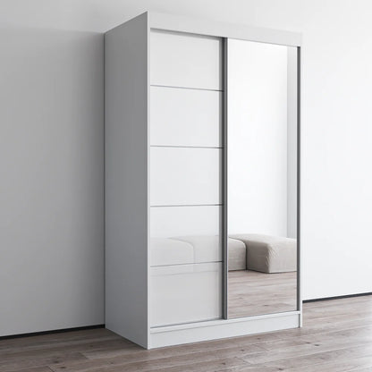Aria 2D Wardrobe with Mirror 47"