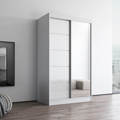 Aria 2D Wardrobe with Mirror 47"