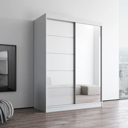 Aria 2D Wardrobe with Mirror 59"
