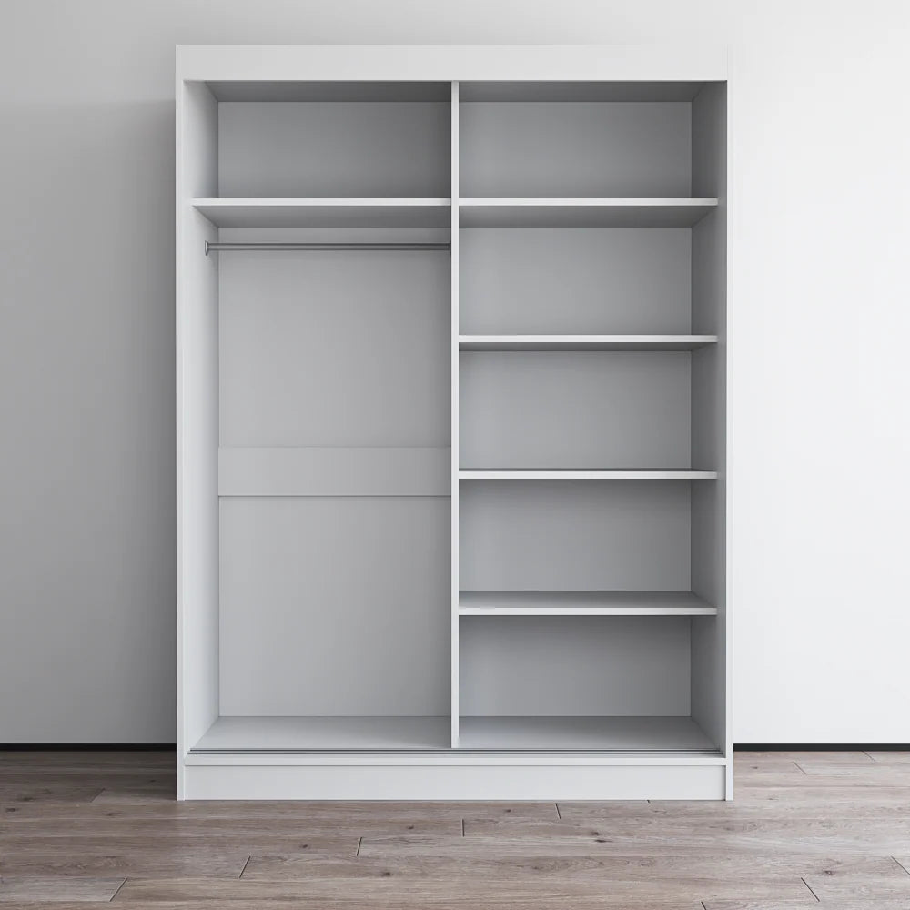Aria 2D Wardrobe with Mirror 59"