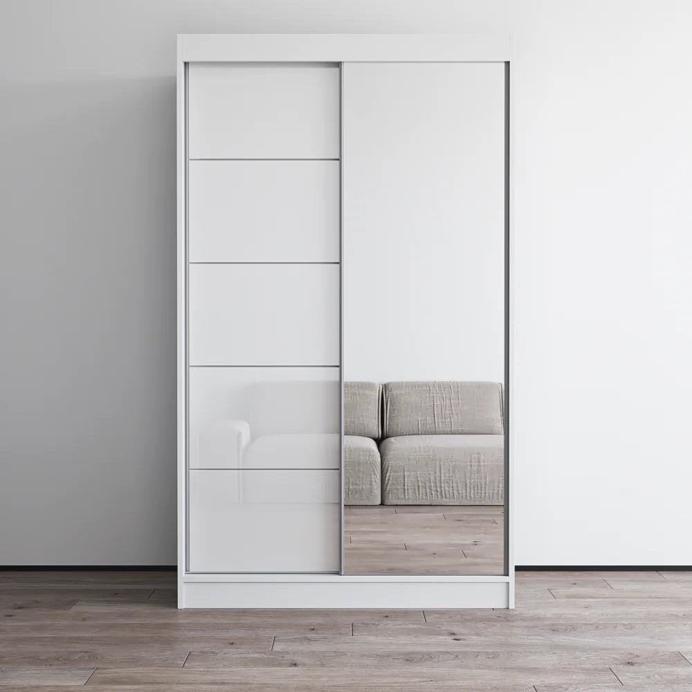 Aria 2D Wardrobe with Mirror 47"