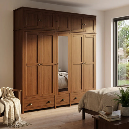 Topazio 10D3S Solid Wood Wardrobe