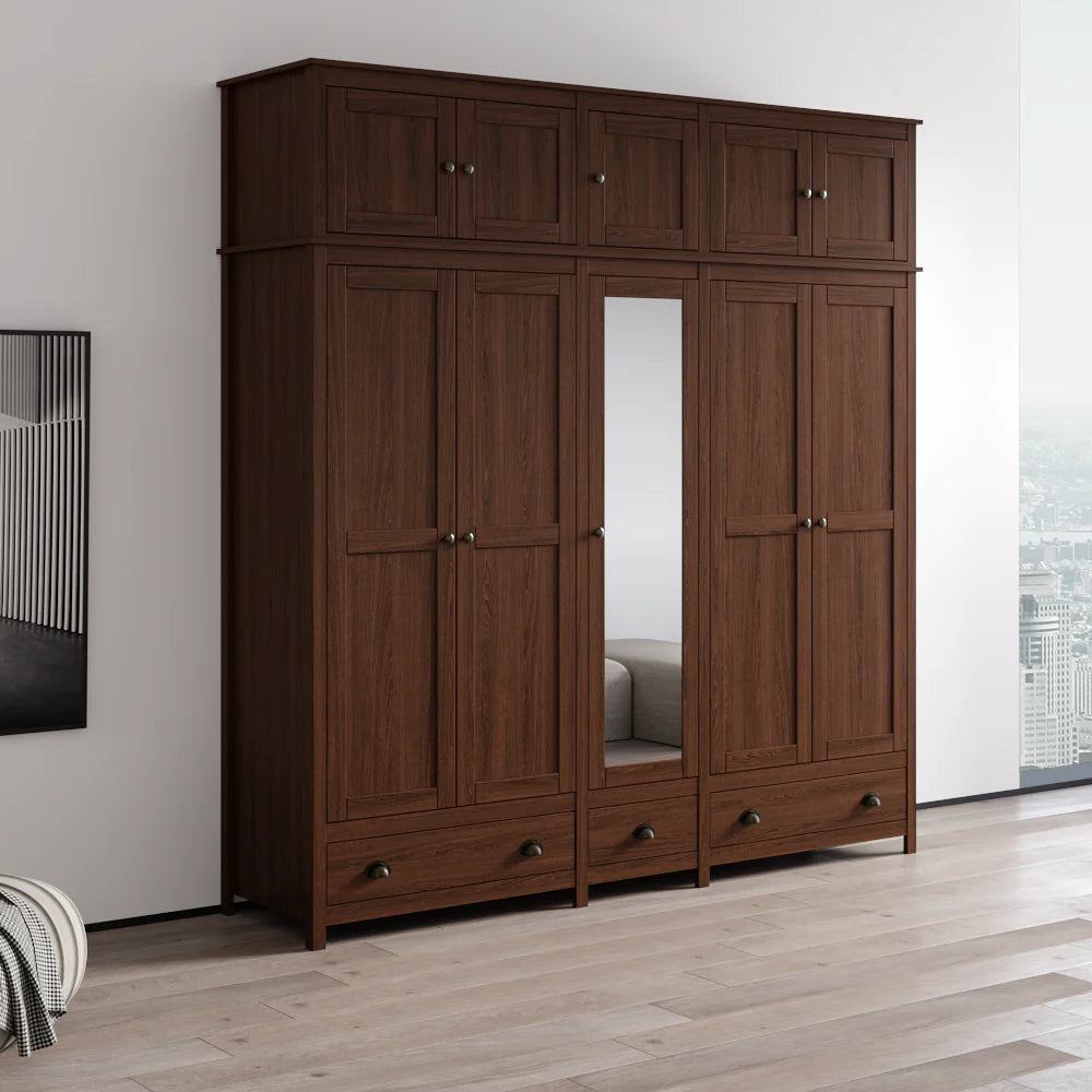 Topazio 10D3S Solid Wood Wardrobe
