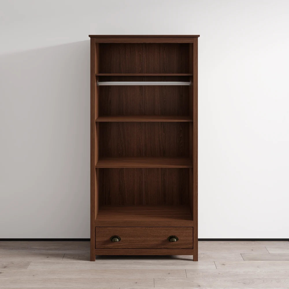 Topazio 2D1S Solid Wood Wardrobe