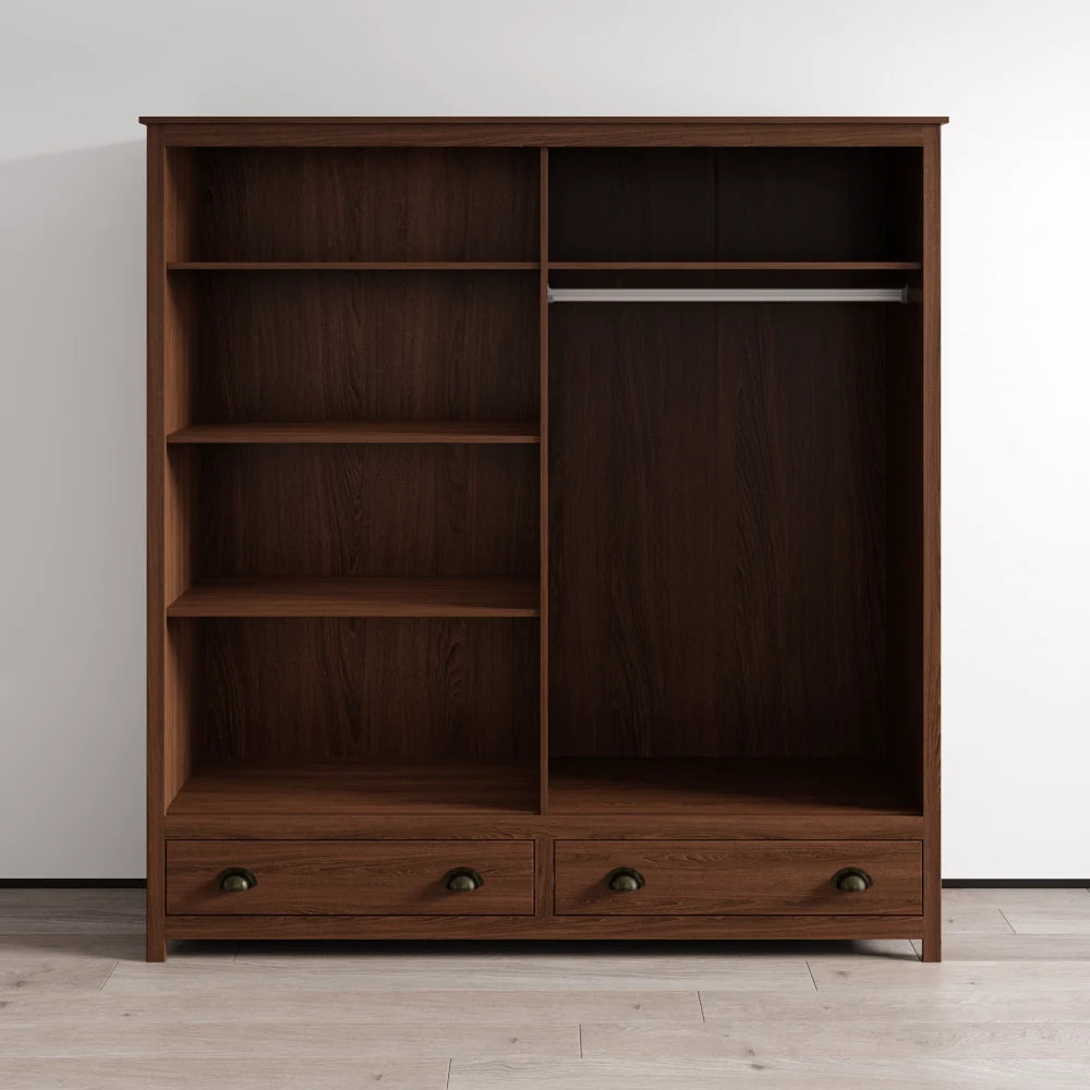Topazio 4D2S Solid Wood Wardrobe