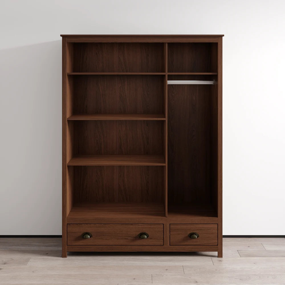 Topazio 3D2S Solid Wood Wardrobe