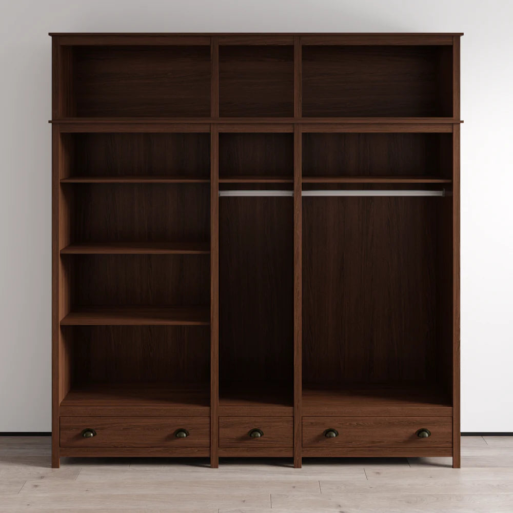 Topazio 10D3S Solid Wood Wardrobe