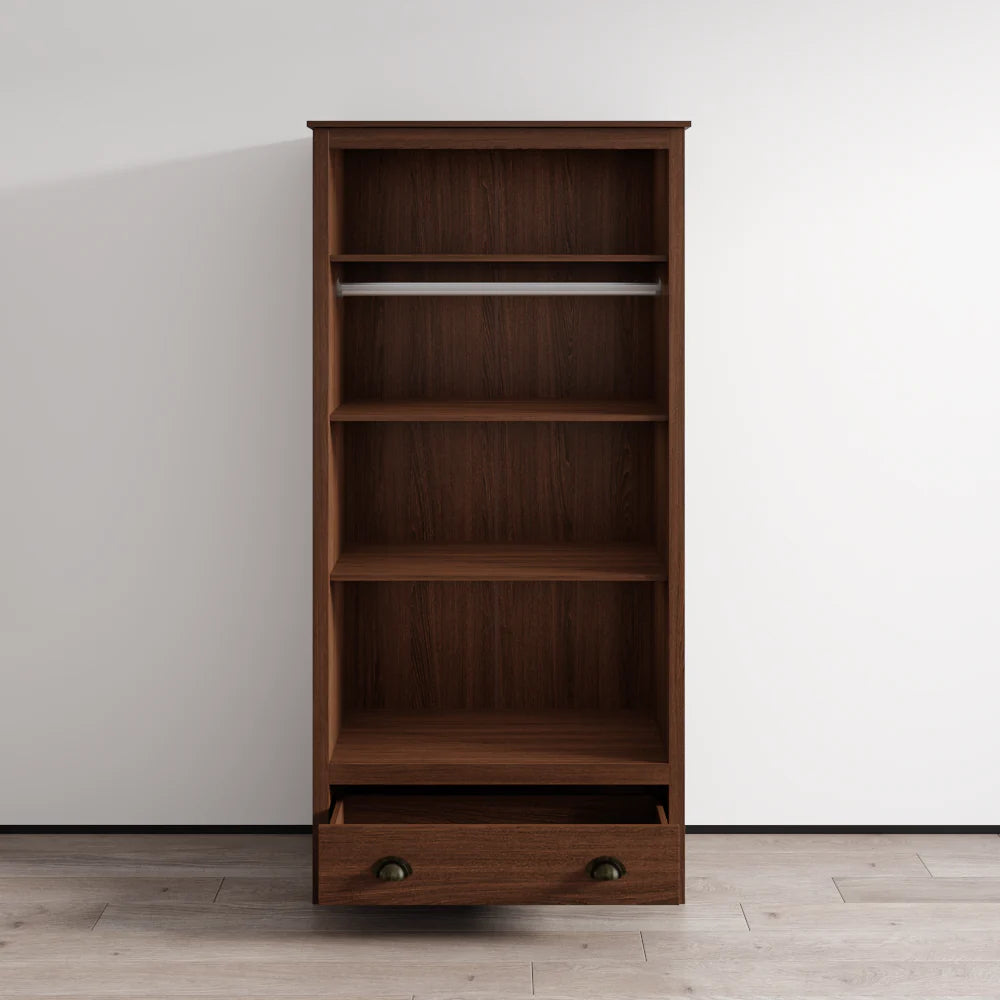 Topazio 2D1S Solid Wood Wardrobe