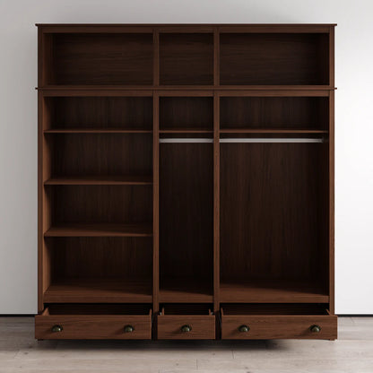 Topazio 10D3S Solid Wood Wardrobe