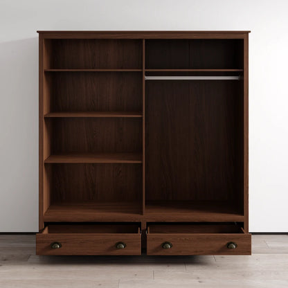 Topazio 4D2S Solid Wood Wardrobe