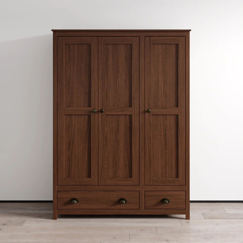 Topazio 3D2S Solid Wood Wardrobe