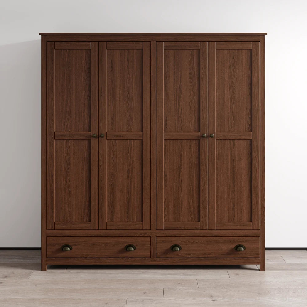Topazio 4D2S Solid Wood Wardrobe