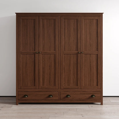 Topazio 4D2S Solid Wood Wardrobe