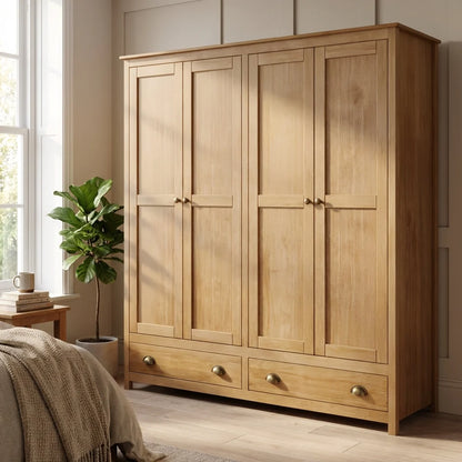 Topazio 4D2S Solid Wood Wardrobe