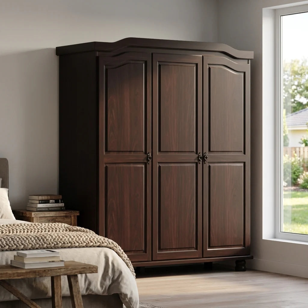 Bastian Solid Wood Wardrobe