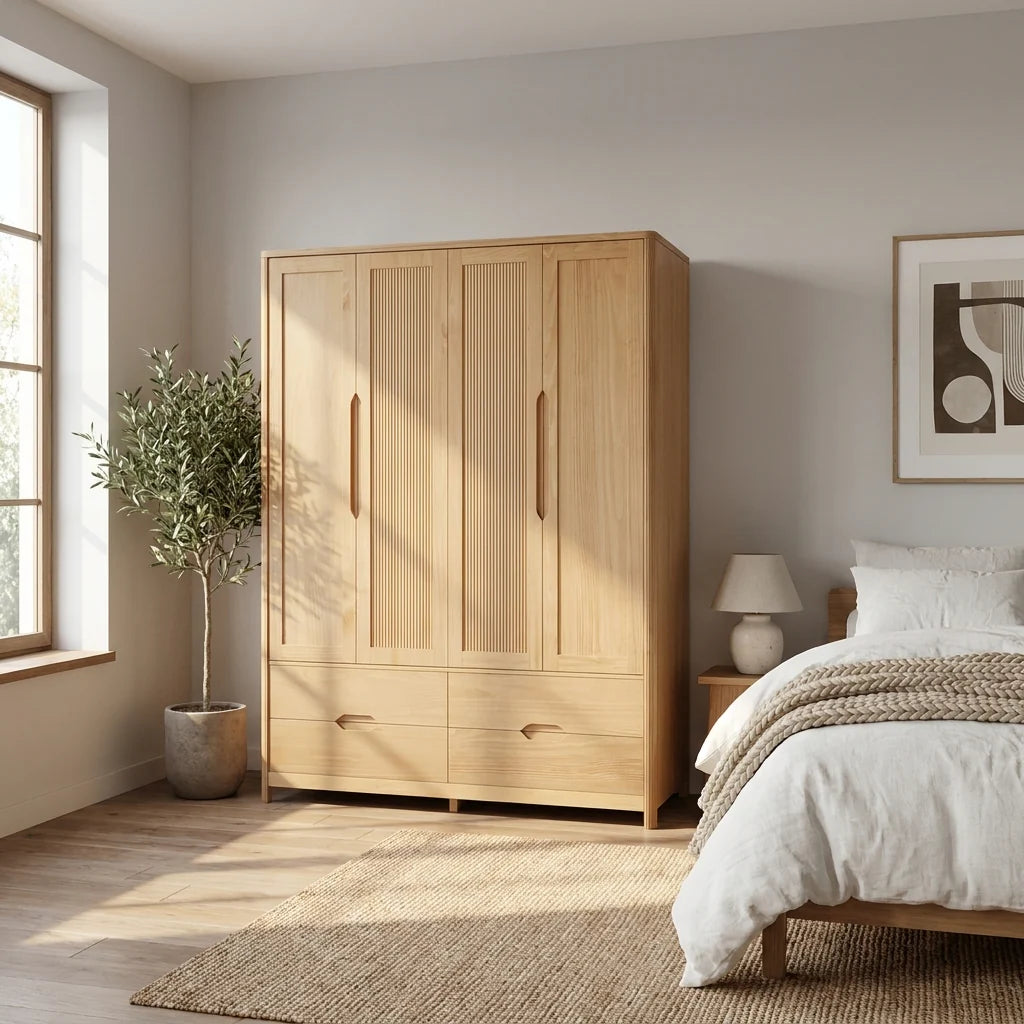 Nest 4D Solid Wood Wardrobe