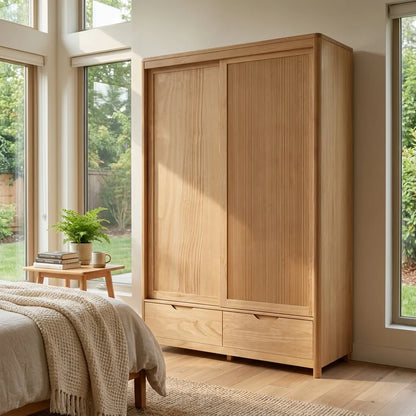 Nest 2D Solid Wood Wardrobe