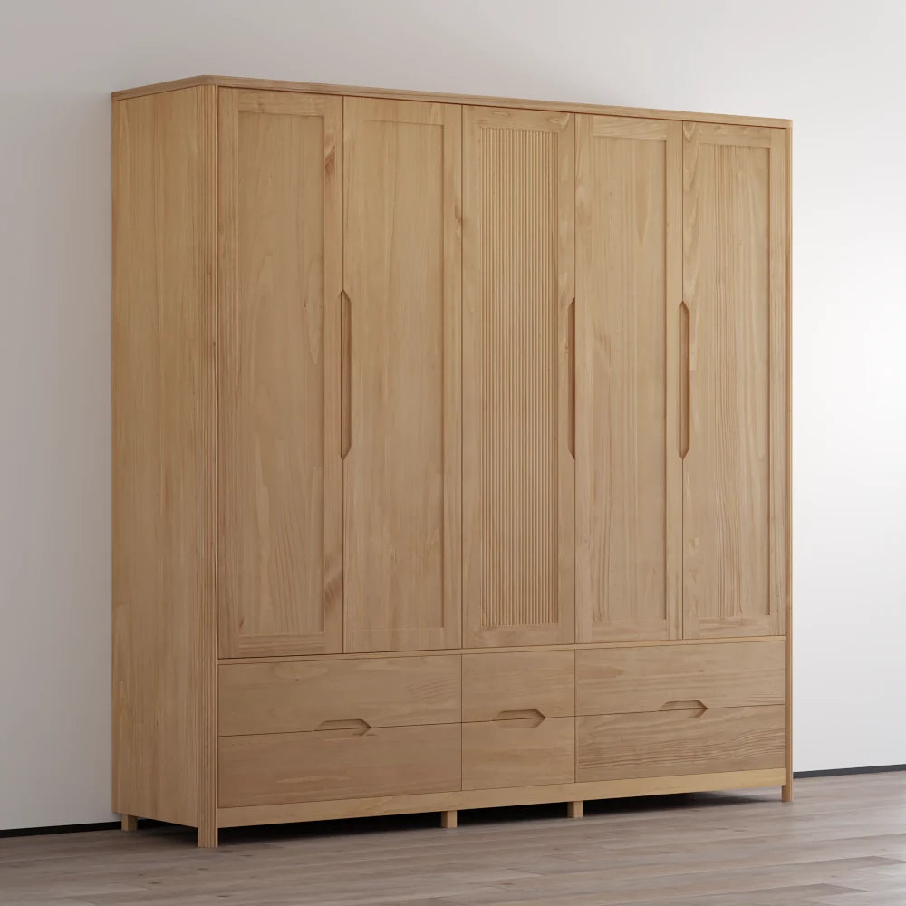 Nest 5D Solid Wood Wardrobe