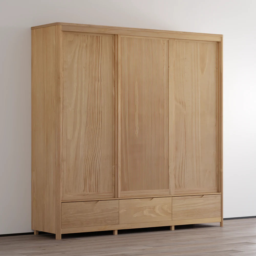 Nest 3D Solid Wood Wardrobe