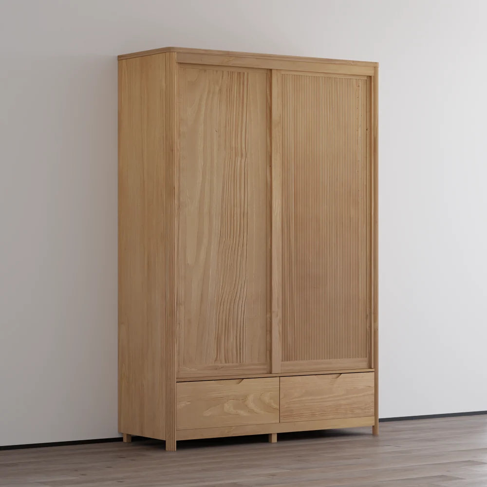Nest 2D Solid Wood Wardrobe