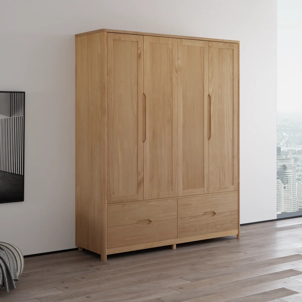 Nest 4D Solid Wood Wardrobe