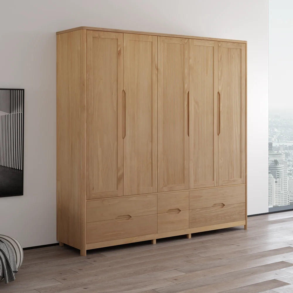 Nest 5D Solid Wood Wardrobe