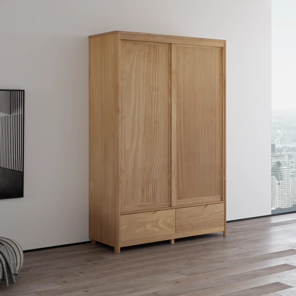 Nest 2D Solid Wood Wardrobe