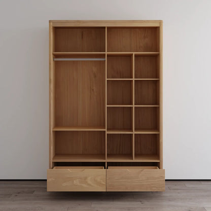 Nest 2D Solid Wood Wardrobe