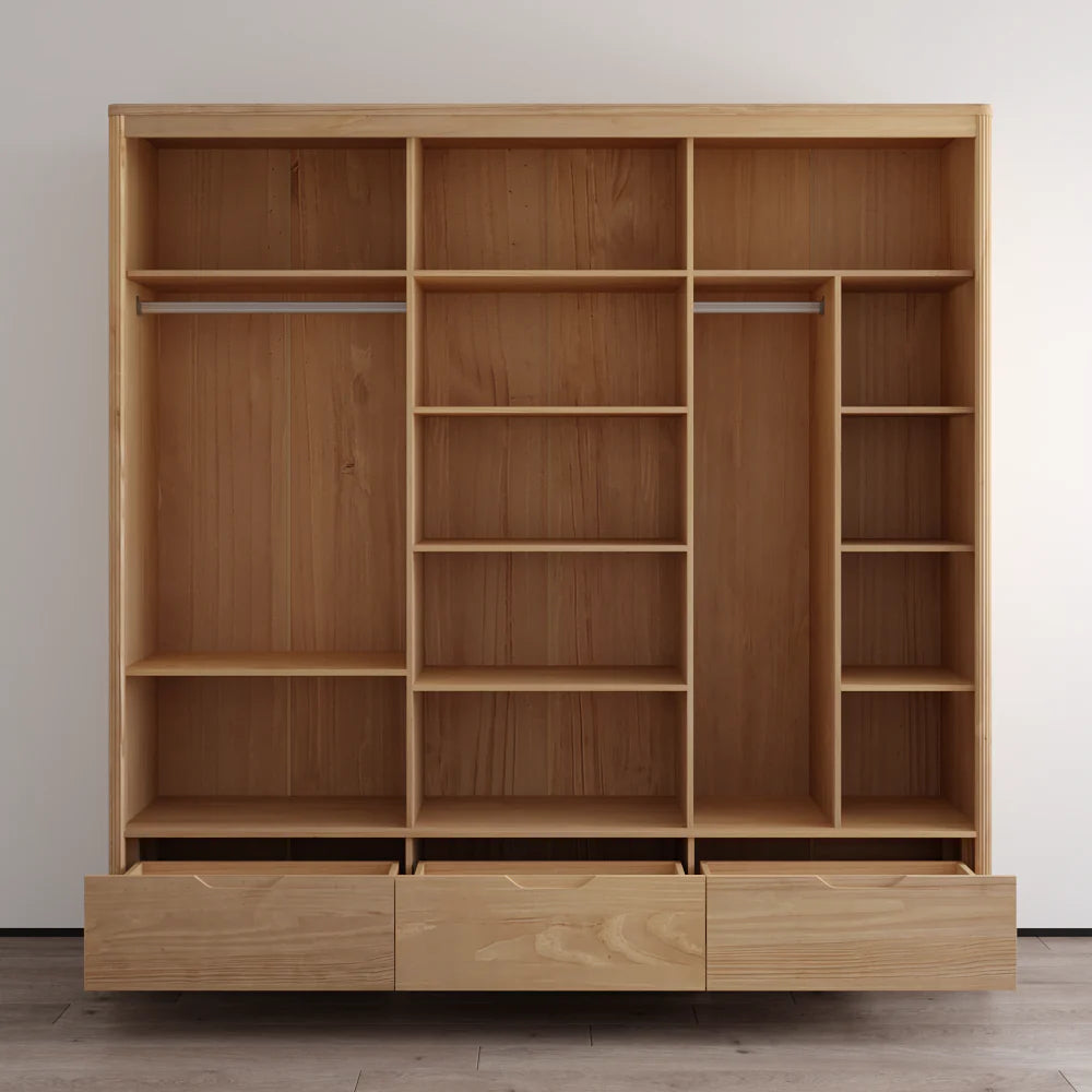 Nest 3D Solid Wood Wardrobe