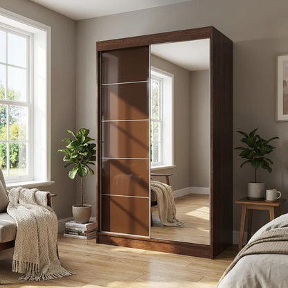 Aria 2D Wardrobe with Mirror 47"