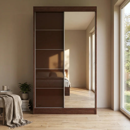 Aria 2D Wardrobe with Mirror 47"
