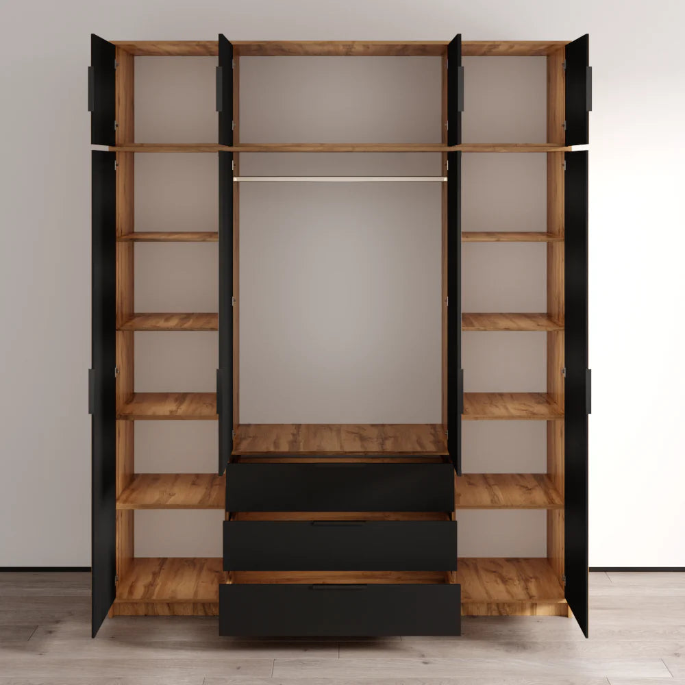Bali Lux 4D Wardrobe with Extension